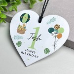 1st Birthday Gift For Son Grandson Nephew Heart Plaque 1st Birthday Gift For Son Grandson Nephew Heart Plaque