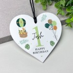 1st Birthday Gift For Son Grandson Nephew Heart Plaque 1st Birthday Gift For Son Grandson Nephew Heart Plaque