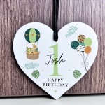 1st Birthday Gift For Son Grandson Nephew Heart Plaque 1st Birthday Gift For Son Grandson Nephew Heart Plaque