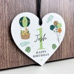 1st Birthday Gift For Son Grandson Nephew Heart Plaque 1st Birthday Gift For Son Grandson Nephew Heart Plaque