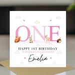 Personalised 1st First Birthday Card For Beautiful Daughter