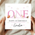 Personalised 1st First Birthday Card For Beautiful Daughter
