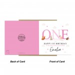 Personalised 1st First Birthday Card For Beautiful Daughter