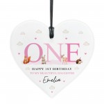Happy 1st Birthday Gift For Daughter Granddaughter Niece Heart Happy 1st Birthday Gift For Daughter Granddaughter Niece Heart