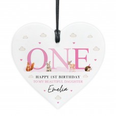 Happy 1st Birthday Gift For Daughter Granddaughter Niece Heart