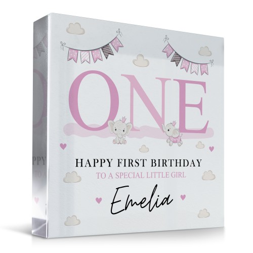 Happy 1st Birthday Gift For Daughter Plaque First Birthday