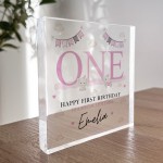Happy 1st Birthday Gift For Daughter Plaque First Birthday
