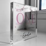 Happy 1st Birthday Gift For Daughter Plaque First Birthday