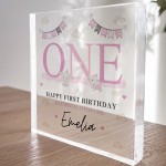 Happy 1st Birthday Gift For Daughter Plaque First Birthday