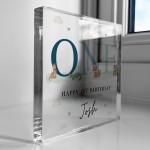 Happy 1st Birthday Gift For Son Acrylic Plaque First Birthday