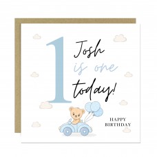 Personalised ONE TODAY 1st Birthday Card Son Grandson Nephew