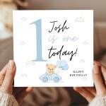 Personalised ONE TODAY 1st Birthday Card Son Grandson Nephew