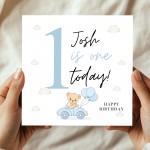 Personalised ONE TODAY 1st Birthday Card Son Grandson Nephew