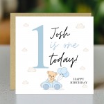 Personalised ONE TODAY 1st Birthday Card Son Grandson Nephew