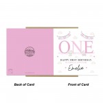 Personalised First Birthday Card For Special Little Girl