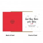 Pregnancy Card Personalised Then There Were Three Congratulation