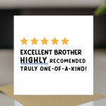 Funny Birthday Card For Brother With Kraft Envelope Brother Card