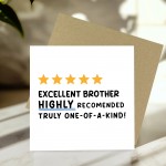 Funny Birthday Card For Brother With Kraft Envelope Brother Card