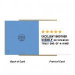 Funny Birthday Card For Brother With Kraft Envelope Brother Card