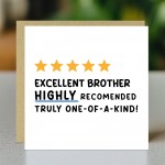 Funny Birthday Card For Brother With Kraft Envelope Brother Card