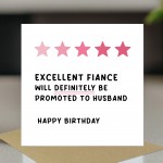 Funny Birthday Card For Fiance With Kraft Envelope Fiance Card
