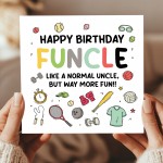 Happy Birthday FUNCLE Funny Birthday Card For Uncle From Niece