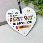 Personalised Good Luck Gift For First Day Of Reception Heart Personalised Good Luck Gift For First Day Of Reception Heart