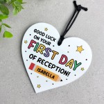 Personalised Good Luck Gift For First Day Of Reception Heart Personalised Good Luck Gift For First Day Of Reception Heart