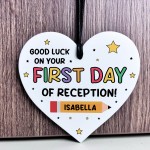 Personalised Good Luck Gift For First Day Of Reception Heart Personalised Good Luck Gift For First Day Of Reception Heart