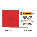 Personalised Good Luck On Your First Day of School Card For Son Personalised Good Luck On Your First Day of School Card For Son
