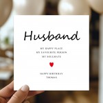 Personalised Happy Birthday Card For Husband With Kraft Envelope