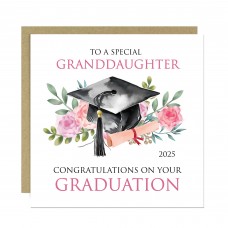 Personalised Graduation Card For Granddaughter Kraft Envelope
