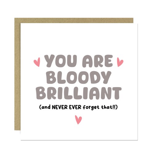 Thank You Card For Someone Special You Are Bloody Brilliant Card Thank You Card For Someone Special You Are Bloody Brilliant Card
