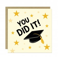 Graduation Card For Daughter Son YOU DID IT Card Congratulations