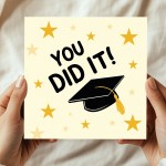 Graduation Card For Daughter Son YOU DID IT Card Congratulations