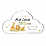 Gift For Son Godson Nephew Grandson Baby Boy Cloud Birth Details