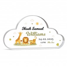 Gift For Son Godson Nephew Grandson Baby Boy Cloud Birth Details