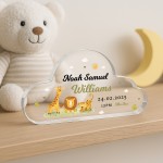 Gift For Son Godson Nephew Grandson Baby Boy Cloud Birth Details