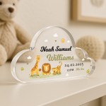 Gift For Son Godson Nephew Grandson Baby Boy Cloud Birth Details