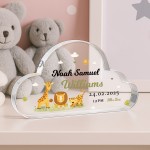 Gift For Son Godson Nephew Grandson Baby Boy Cloud Birth Details