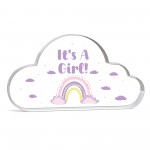 It's A Girl Gender Reveal Plaque Keepsake Nursery Decor Gifts 