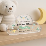 Personalised Christening Gift For Baby Boy Cloud Baby Plaque