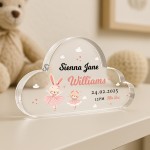 Gift For Daughter Niece Granddaughter Baby Girl Cloud Plaque