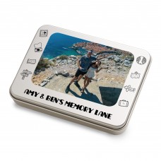 Personalised Photo Storage Tin Anniversary Present For Him Her