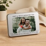 Personalised Keepsake Storage Tin For Couple Anniversary Present Personalised Keepsake Storage Tin For Couple Anniversary Present