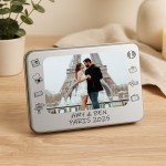 Personalised Photo Storage Tin Couple Gifts For Family Friends