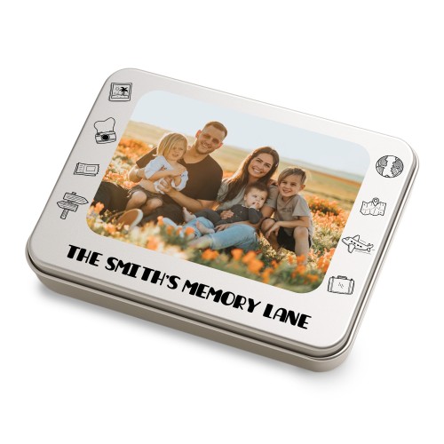  Personalised Family Photo Storage Tin Memory Lane Keepsakes