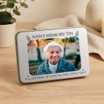 Personalised Nan Memory Tin Keepsake Bereavement Gifts for Loss 