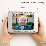 Personalised Nan Memory Tin Keepsake Bereavement Gifts for Loss 