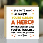 Thank You Card For HERO Thank You Card For Teacher Volunteer Thank You Card For HERO Thank You Card For Teacher Volunteer